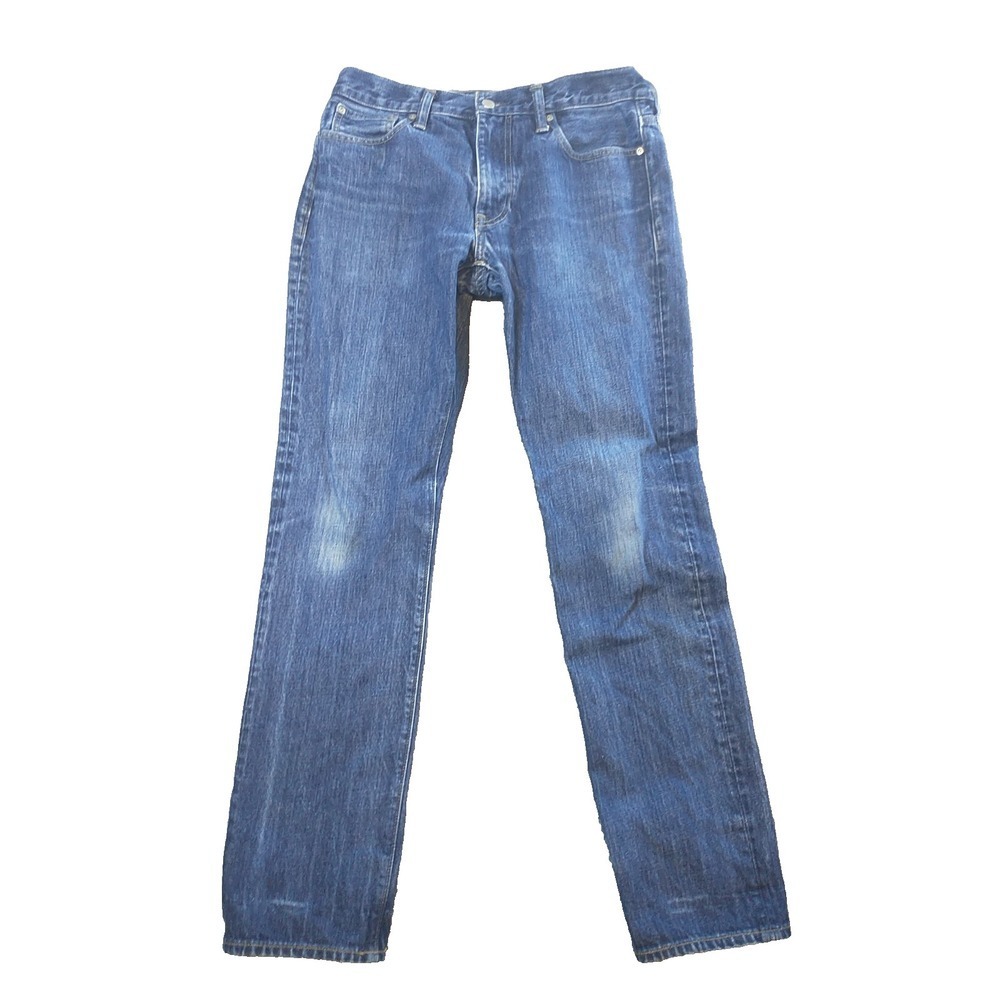 J.Crew 770 Straight Fit Mens Blue Denim Jeans 100% Cotton Size 31x31